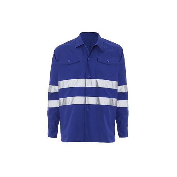  CAMISA AZULINA O MARINO M/LARGA CON BANDAS REFLECTANTES