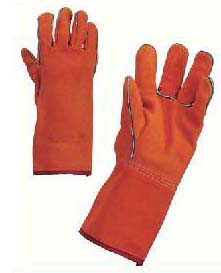 P. GUANTES SOLDADOR SERRAJE NARANJA FORRADO