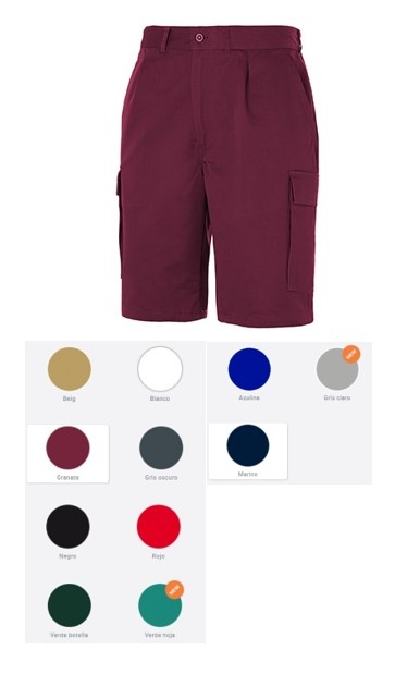 PANTALONES BERMUDAS COLORES