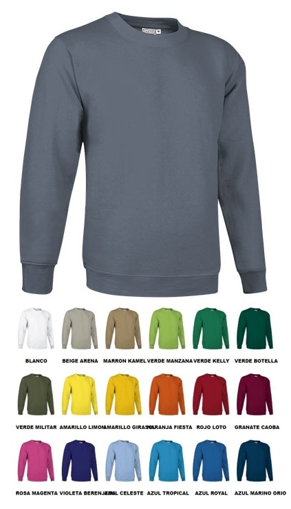SUDADERA AFELPADA TKA CUELLO REDONDO DUBLIN O CLASICA COLORES
