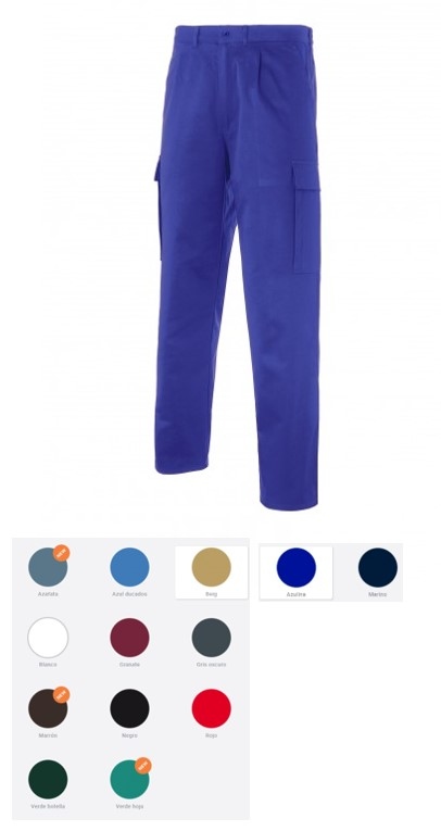 PANTALONES MULTIBOLSILLOS LARGOS COLORES TKA