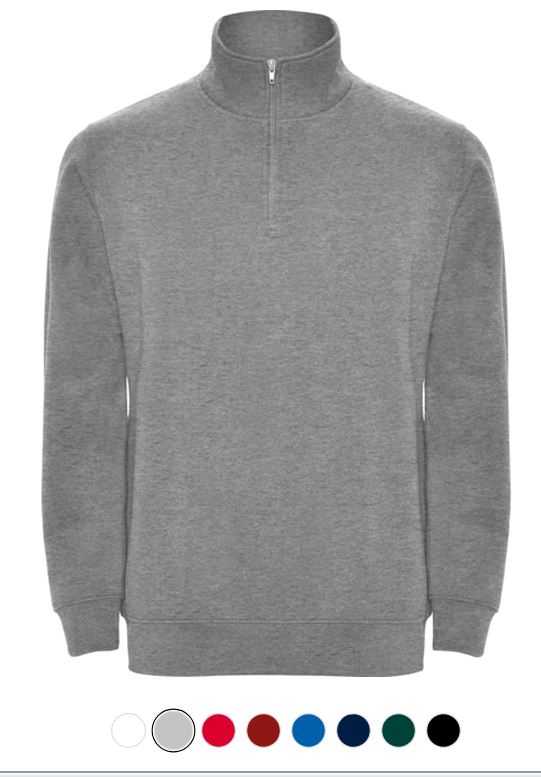 SUDADERA ANETO AFELPADA MEDIA CREMALLERA