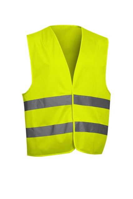 CHALECO AMARILLO REFLECT. VELCRO REJILLA EN-471