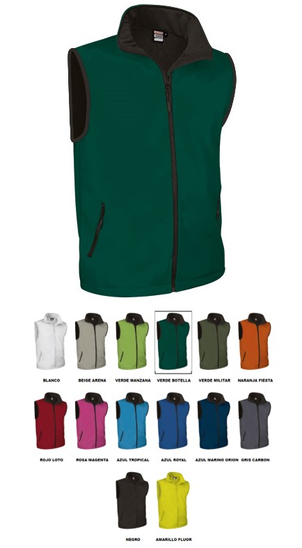 CHALECO SOFTSHELL TUNDRA COLORES