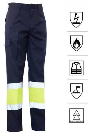 PANTALON BICOLOR ALTA VISIBILIDAD IGNIFUGO ANTIESTÃTICO
