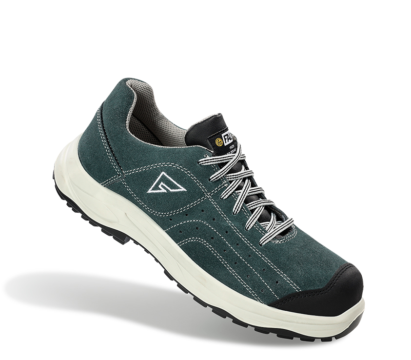 P. ZAPATOS SELLA SERRAJE GRIS PERFORADO. S1P