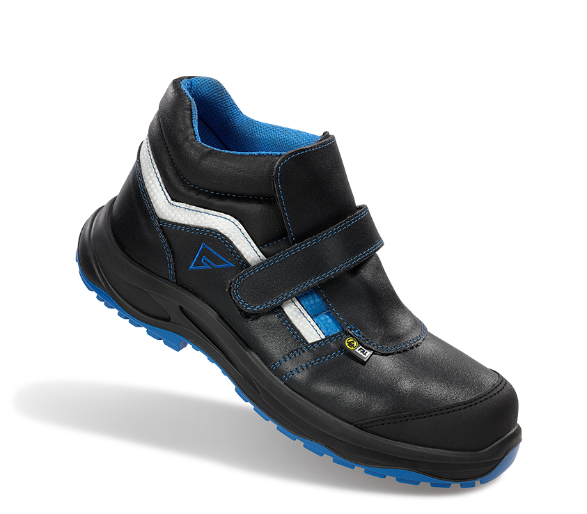 P. BOTAS SEGURA VELCRO NEGRAS PUNTERA Y PLANTILLA TEXTIL S3